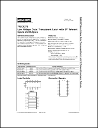 74LCX373MSA datasheet:  Low-Voltage Octal Transparent Latch with 5V Tolerant Inputs and Outputs 74LCX373MSA