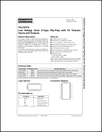 74LCX374MSA datasheet:  Low Voltage Octal D-Type Flip-Flop with 5V Tolerant Inputs and Outputs 74LCX374MSA