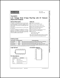 74LCX574WM datasheet:  Low Voltage Octal D-Type Flip-Flop with 5V Tolerant Inputs and Outputs 74LCX574WM