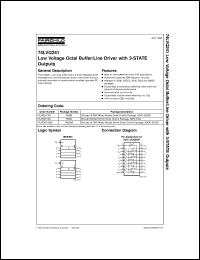 74LVQ241SCX datasheet:  Low Voltage Octal Buffer/Line Driver with 3-STATE Outputs [Advanced] 74LVQ241SCX