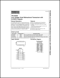 74LVQ245MSAX datasheet:  Low Voltage Octal Bidirectional Transceiver with 3-STATE Inputs/Outputs [Advanced] 74LVQ245MSAX