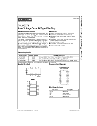 74LVQ273SCX datasheet:  Low Voltage Octal D Flip-Flop [Advanced] 74LVQ273SCX