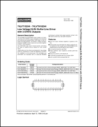 74LVT16244MTD datasheet:  Low Voltage 16-Bit Buffer/Line Driver with 3-STATE Outputs 74LVT16244MTD