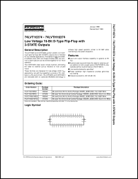 74LVT16374MEAX datasheet:  Low Voltage 16-Bit D Flip-Flop with 3-STATE Outputs 74LVT16374MEAX