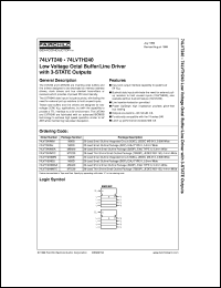 74LVT240WM datasheet:  Low Voltage Octal Buffer/Line Driver with 3-STATE Outputs 74LVT240WM