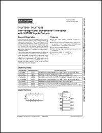 74LVTH245SJX datasheet:  Low Voltage Octal Bidirectional Transceiver with 3-STATE Inputs/Outputs 74LVTH245SJX