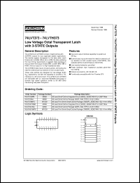 74LVTH373MTC datasheet:  Low Voltage Octal Transparent Latch with 3-STATE Outputs 74LVTH373MTC