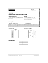 74LVX02MX datasheet:  Low Voltage Quad 2-Input NOR Gate 74LVX02MX