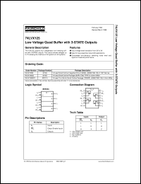 74LVX125M datasheet:  Low-Voltage Quad Buffer with 3-STATE Outputs 74LVX125M