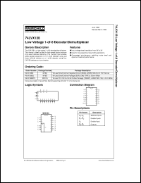 74LVX138M datasheet:  Low Voltage 1-of-8 Decoder/Demultiplexer 74LVX138M