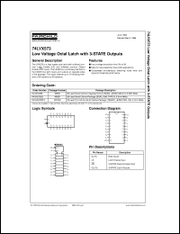 74LVX573M datasheet:  Low Voltage Octal Latch with 3-STATE Outputs 74LVX573M