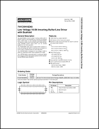 74VCXH16240MTDX datasheet:  Low Voltage 16-Bit Inverting Buffer/Line Driver with Bushold 74VCXH16240MTDX