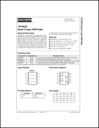 74VHC02MSCX datasheet:  Quad 2-Input NOR Gate 74VHC02MSCX