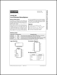 74VHC138MTC datasheet:  3-to-8 Decoder/Demultiplexer 74VHC138MTC