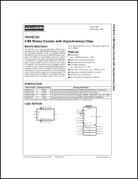 74VHC161MTCX datasheet:  4-Bit Binary Counter with Asynchronous Clear 74VHC161MTCX