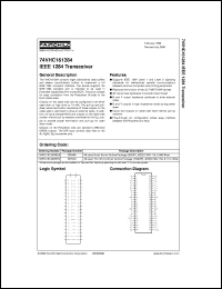 74VHC161284CM datasheet:  IEEE 161284 Transceiver 74VHC161284CM