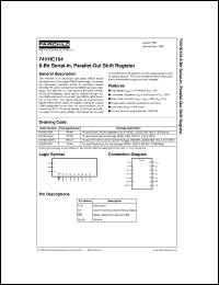 74VHC164MSCX datasheet:  8-Bit Serial-In Parallel-Out Shift Register 74VHC164MSCX