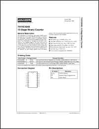 74VHC4040MTCX datasheet:  12-Stage Binary Counter 74VHC4040MTCX