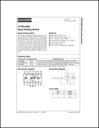 74VHC4066MX datasheet:  Quad Analog Switch 74VHC4066MX