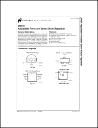 LM431AIM3X datasheet: Adjustable Precision Zener Shunt Regulator LM431AIM3X