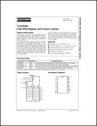 74VHC595MTCX datasheet:  8-Bit Shift Register with Output Latches 74VHC595MTCX