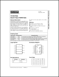 74VHCT08CW datasheet:  Quad 2-Input NAND Gate 74VHCT08CW