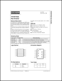 74VHCT04AMX datasheet:  Hex Inverter 74VHCT04AMX