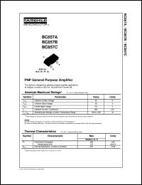 BC857C datasheet:  PNP General Purpose Amplifier BC857C