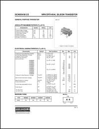 BCW60A datasheet:  NPN Epitaxial Silicon Transistor BCW60A