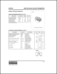 BCX70G datasheet:  NPN Epitaxial Silicon Transistor BCX70G