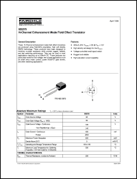 BS270 datasheet:   N-Channel Enhancement Mode Field Effect Transistor BS270