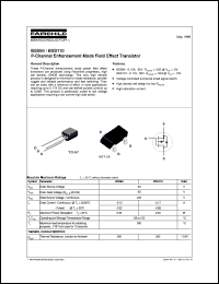 BSS110 datasheet:  P-Channel Enhancement Mode Field Effect Transistor BSS110