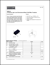 BSS138 datasheet:  N-Channel Logic Level Enhancement Mode Field Effect Transistor BSS138