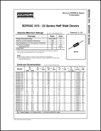 BZX55C4V3 datasheet:  Half Watt Zeners BZX55C4V3