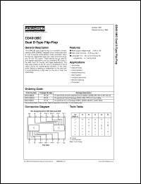 CD4013BCMX datasheet:  Dual D-Type Flip-Flop CD4013BCMX