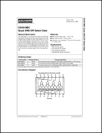 CD4019BCSJ datasheet:  Quad AND-OR Select Gate CD4019BCSJ