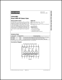 CD4019BCCW datasheet:  Quad AND-OR Select Gate CD4019BCCW