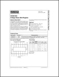 CD4021BCM datasheet:  8-Stage Static Shift Register CD4021BCM