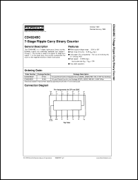 CD4024BCM datasheet:  7-Stage Ripple Carry Binary Counter CD4024BCM