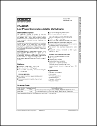 CD4047BCMX datasheet:  Low Power Monostable/Astable Multivibrator CD4047BCMX