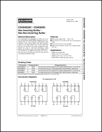 CD4049UBCSJ datasheet:  Hex Inverting Buffer CD4049UBCSJ