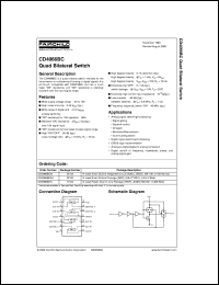 CD4066BCSJX datasheet:  Quad Bilateral Switch CD4066BCSJX