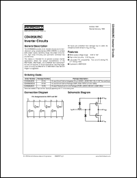 CD4069UBCN datasheet:  Inverter Circuits CD4069UBCN