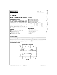 CD4093BCMX datasheet:  Quad 2-Input NAND Schmitt Trigger CD4093BCMX