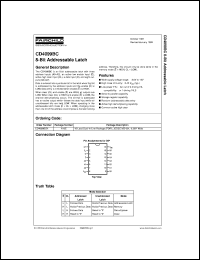 CD4099BCCW datasheet:  8-Bit Addressable Latch CD4099BCCW