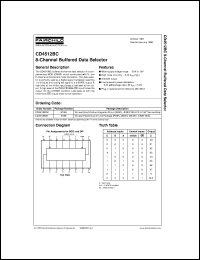 CD4512BCM datasheet:  8-Channel Buffered Data Selector CD4512BCM