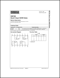 DM7400CW datasheet:  Quad 2-Input NAND Gate DM7400CW