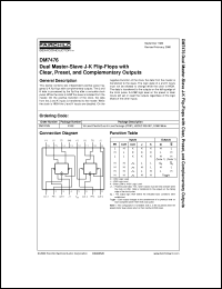 DM7476N datasheet:  Dual J-K Flip-Flop with Preset and Clear DM7476N