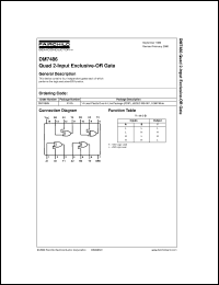 DM7486N datasheet:  Quad 2-Input Exclusive-OR Gate DM7486N