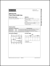 DM74ALS10ASJ datasheet:  Triple 3-Input NAND Gates DM74ALS10ASJ